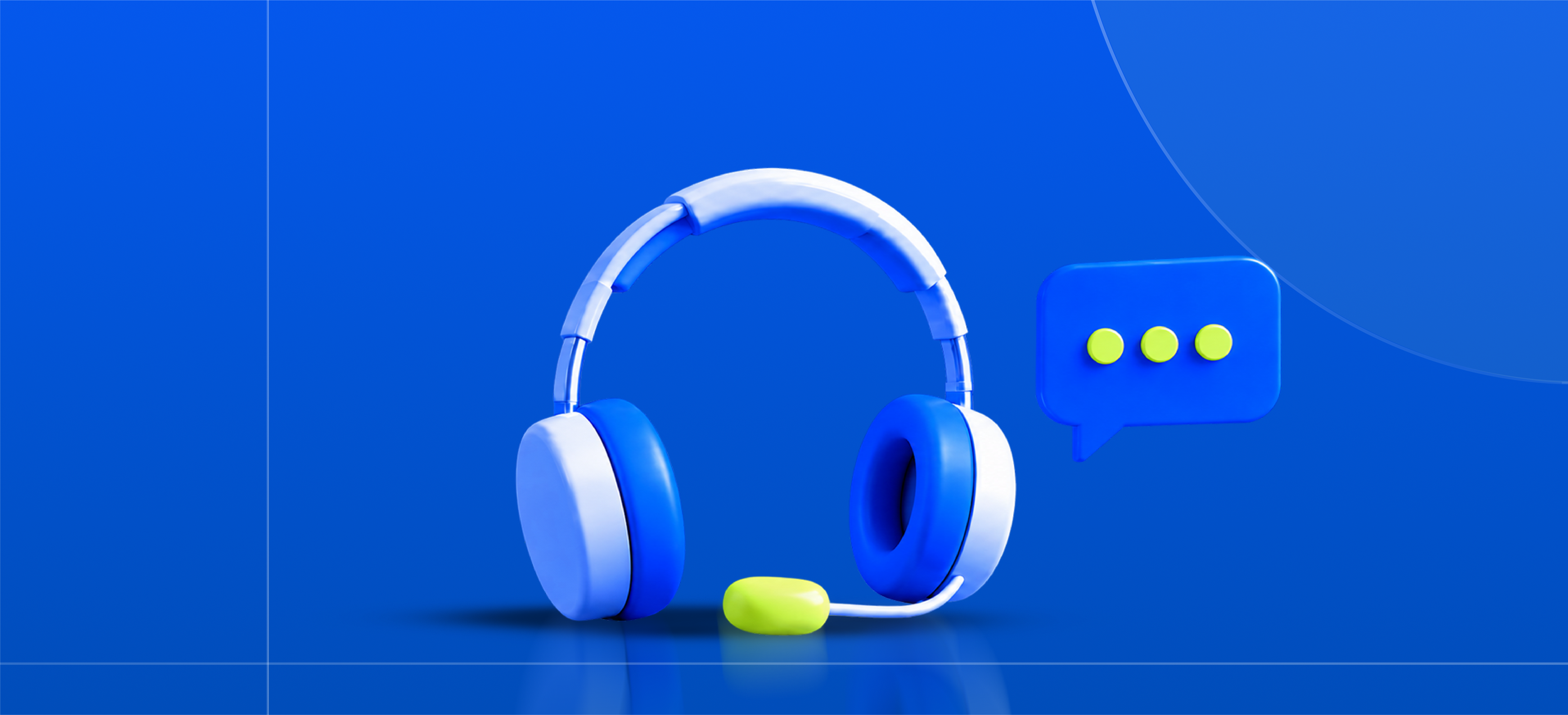 Customer service headset illustration
