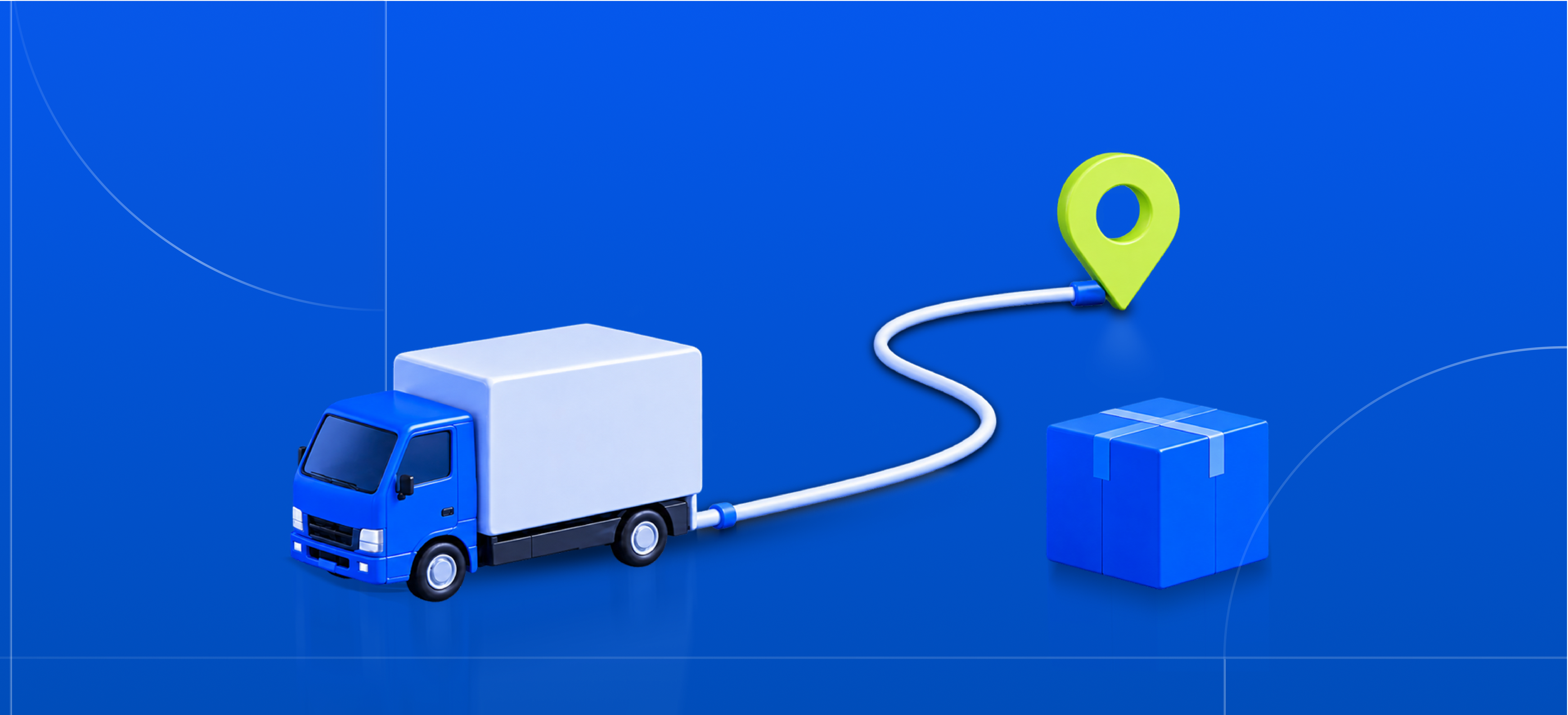 Logistics and supply-chain illustration
