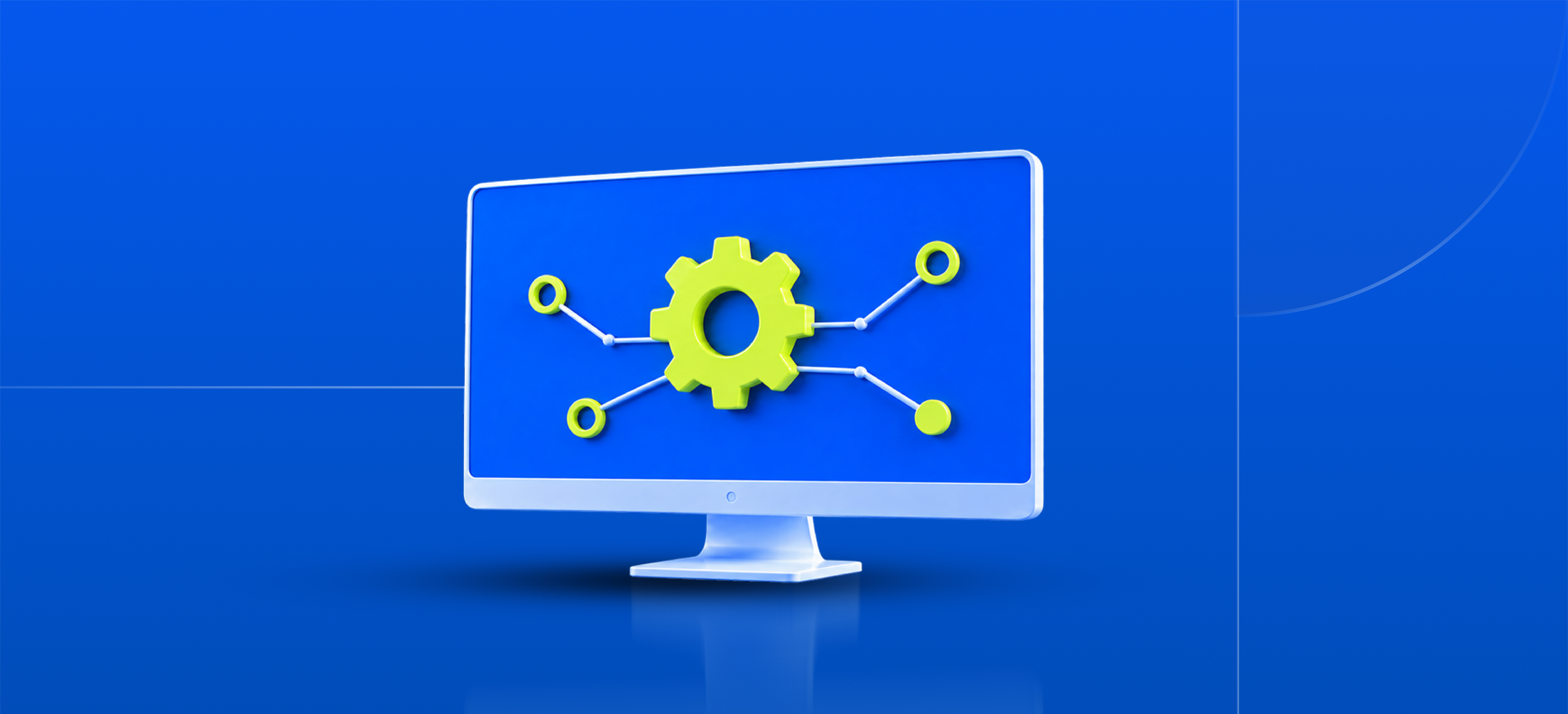 Technical support monitor illustration